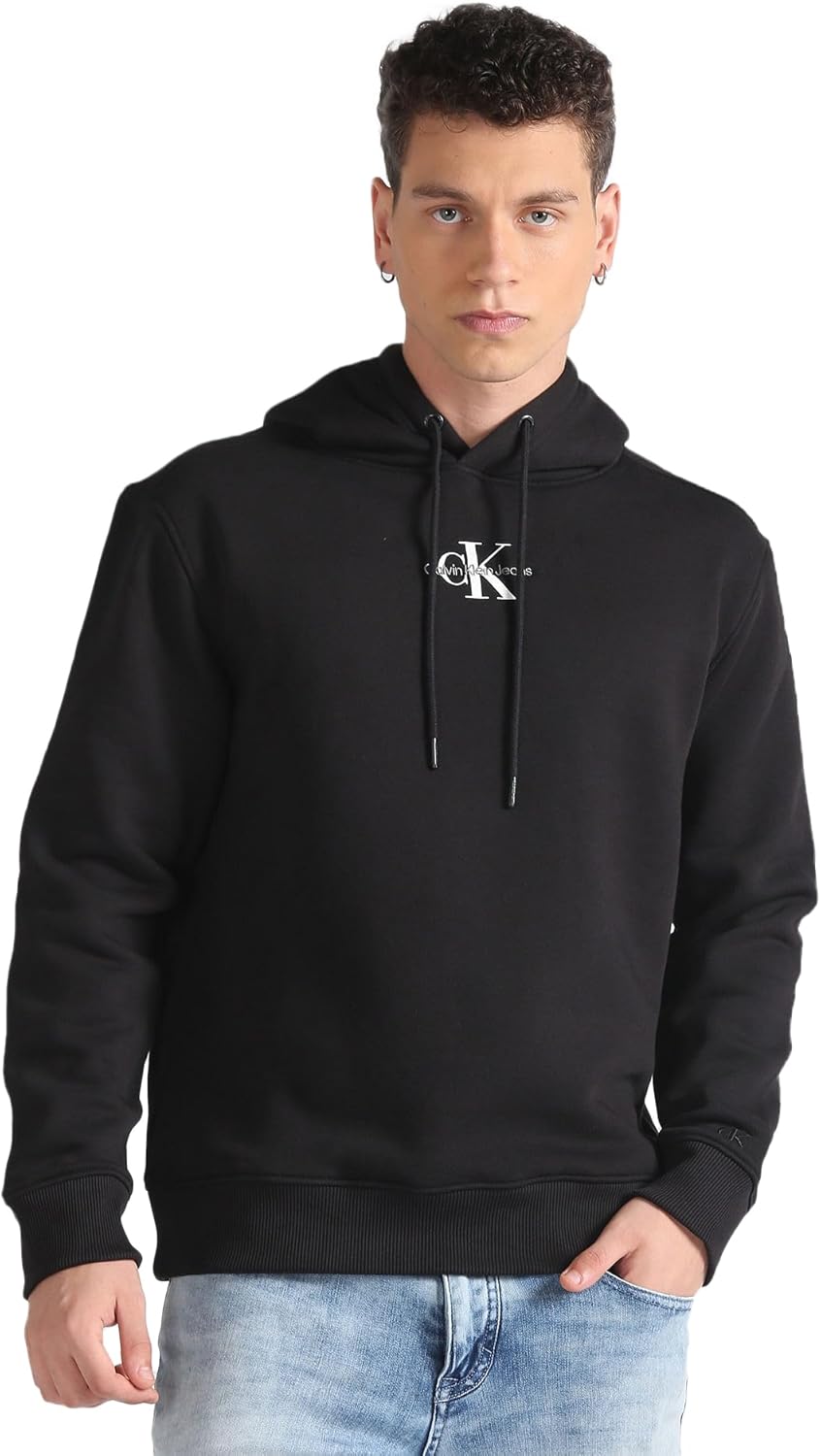 Amazon.com: Calvin Klein Jeans Men's Monologo Hoodie, Black